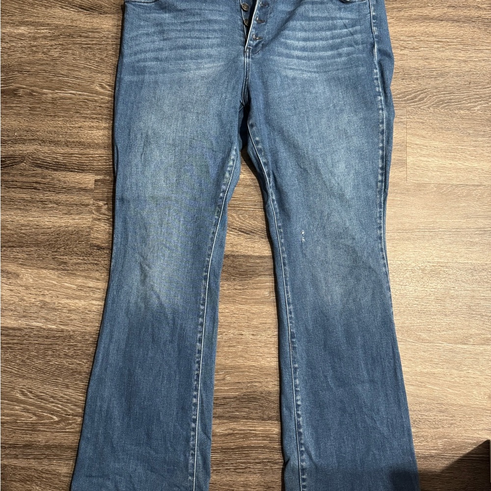 KanCan Blue Flare Wide Leg Jeans Worn Once!